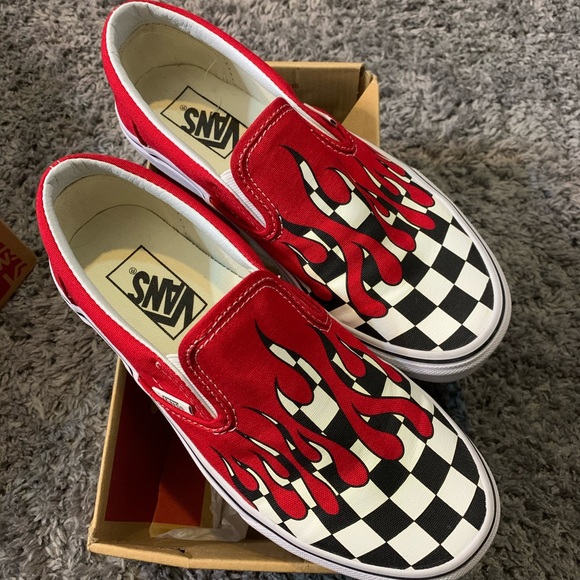 Classic slip on Checker Flame - Picture 1 of 4